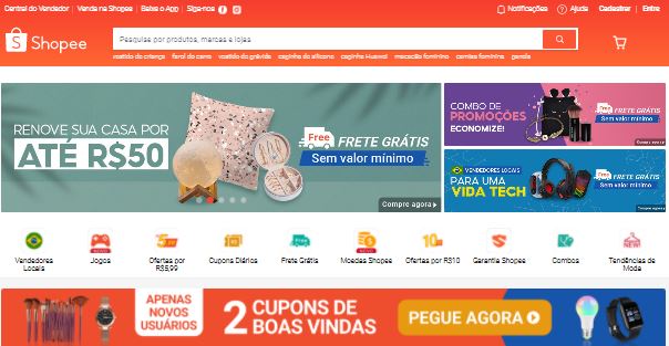 Como comprar na Shopee 